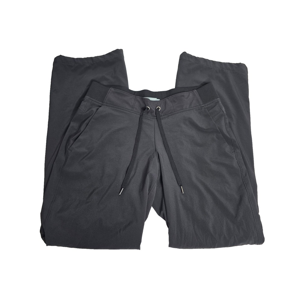 Athleta Midtown Trouser Jogger Pants Womens 4 Petite Lined Black Drawstring